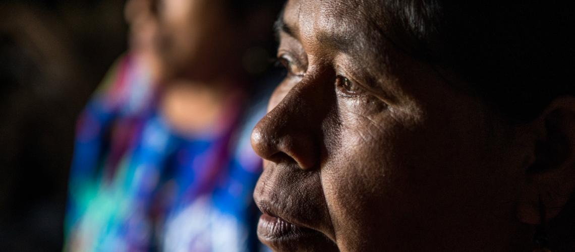 Close-up of a woman's face