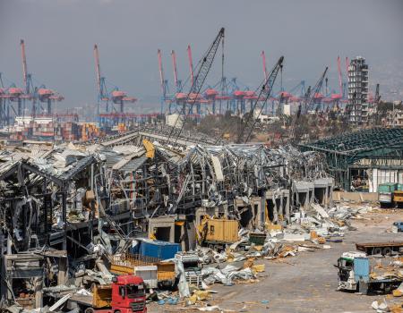 damaged warehouse facility