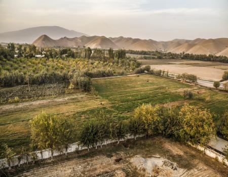 farm land aerial view